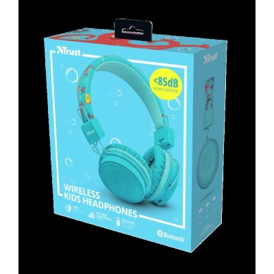 Casti cu microfon trust comi bluetooth wireless kids headphones -