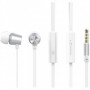 Casti in-ear cu fir Swissten ys500 dinamic, microfon, jack 3.5 mm, alb