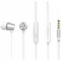 Casti in-ear cu fir Swissten ys500 dinamic, microfon, jack 3.5 mm, alb