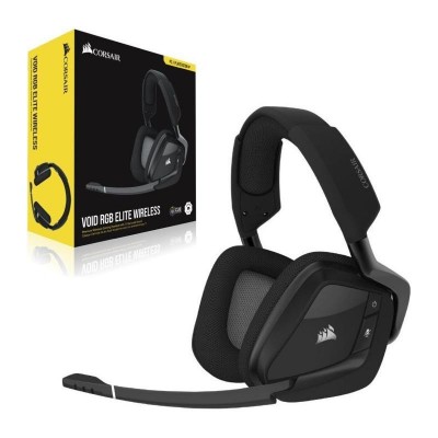 Casti gaming wireless corsair void rgb elite surround 7.1 multiplatforma