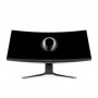 Monitor curbat LED Gaming Dell Alienware AW3821DW, 37.5 inch, IPS WQHD+, 1 ms, 144 Hz, alb