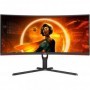 Monitor 34 aoc cu34g3s/bk uwqhd 3440*1440 165 hz 1 ms