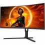 Monitor 34 aoc cu34g3s/bk uwqhd 3440*1440 165 hz 1 ms