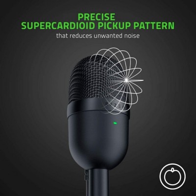 Razer seiren mini - ultra-compact condenser microphone - quartz