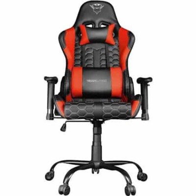 Scaun trust gxt 708r gaming chair red  general ergonomic design