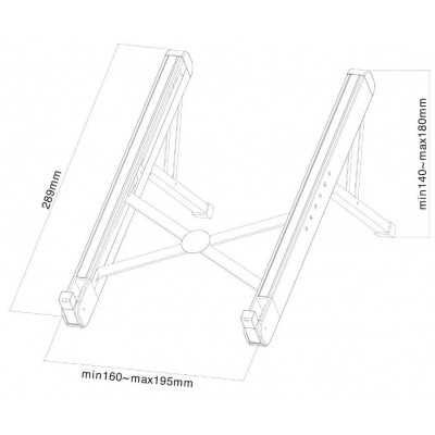 Neomounts by newstar nsls010 foldable laptop stand - silver  specifications