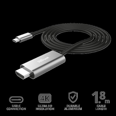 Adaptor trust calyx usb-c to hdmi adapter cable  specifications general