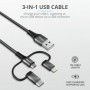 Cablu incarcare trust keyla extra-strong 3-in-1 usb cable 1m  specifications