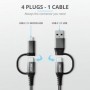 Cablu incarcare trust keyla extra-strong 4-in-1 usb cable 1m  specifications