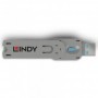 Lindy usb type a port blocker key blue  description  physically