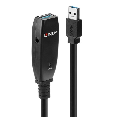 Cablu lindy 15m usb 3.0 active extension slim negru  technical