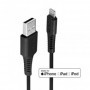 Cablu lindy 1m usb a 2.0 to lightning negru