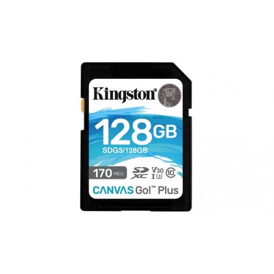 Sd card kingston 128gb canvas go plus clasa 10 uhs-i