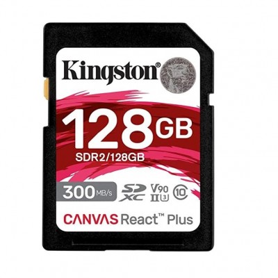 Sd card kingston 128gb canvas react plus sdhc card