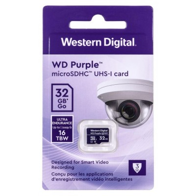 Micro secure digital card western digital 32gb clasa 10 purple