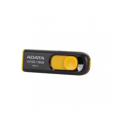 Usb flash drive adata 16gb uv128 usb3.0 negru si galben