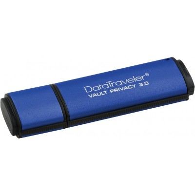 Usb flash drive kingston 64gb dtvp30 usb 3.0 256bit aes