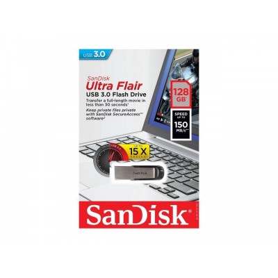 Usb flash drive sandisk ultra flair 128gb 3.0 reading speed: