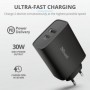 Incarcator rapid pentru perete qmax usb c+a wall charger pd