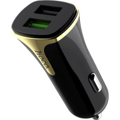 Incarcator auto usb Hoco Z31, quick charge, 2 x usb-a