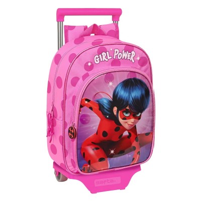 Ghiozdan clasa 0 cu Troller Ladybug