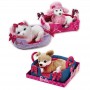 Jucarie de plus Animal companie Barbie cu pat 20 cm