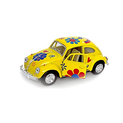 Masinuta diecast Volkswagen Beetle Flower Power 1967