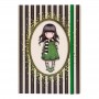 Gorjuss Stripes Agenda A5 cu folie aurie