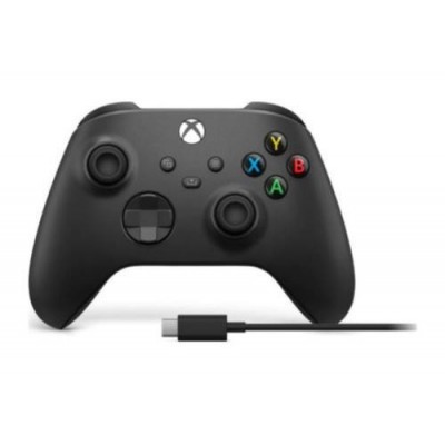 Microsoft xbox wireless controller + usb-c cable carbon black