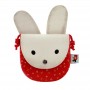 Geanta profilata Poppi Love White Bunny