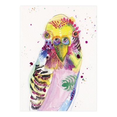 Felicitare Eclectic Watercolour Cockatiel