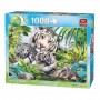 Puzzle 1000 piese Tigru Siberian alb