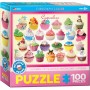 Puzzle 100 piese Cupcakes