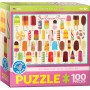 Puzzle 100 piese Ice Cream Pops