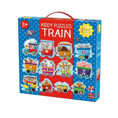 Puzzle mare 12 in 1 tren