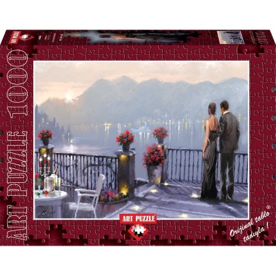 Puzzle 1000 piese - Lake Cafe - RICHARD MACNEIL