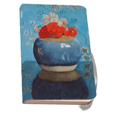 Carnet notite 112 pagini Rode geraniums in blauwe pot