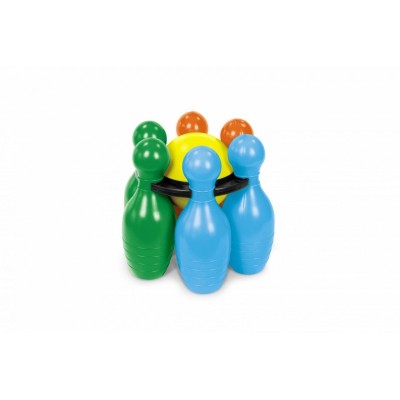 Set bowling pentru nisip Mondo, 6 popice gigant, 32 cm