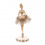 Statueta balerina costum din tiul crem cu paiete