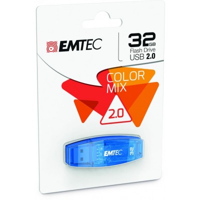 Usb flash drive emtec 4gb color mix usb 2.0