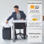 Distrugator documente automat, Fellowes Powershred LX210, P4, mini cut, particule 4 x 12 mm, 16 coli, cos 23l, negru