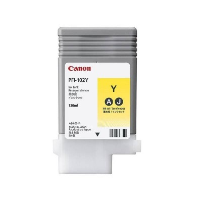 Cartus cerneala canon pfi-102y yellow capacitate 130ml pentru canon lp17