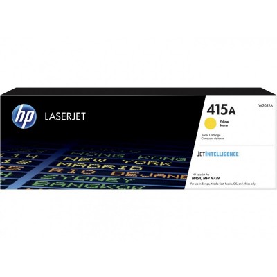 Toner hp 415a w2032a yellow 2.1k hp color laserjet pro