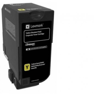 Toner lexmark 74c2sye yellow 7k compatibil cu cx725de cx725dhecx725dthe cs725de