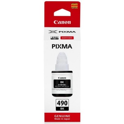 Cartus cerneala canon gi-490 bk pigment black capacitate 135ml pentru