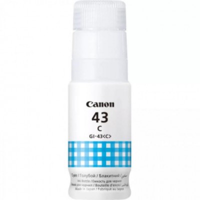 Cartus cerneala canon gi-43c culoare cyan capacitate 3800 pagini60mlpentru canon