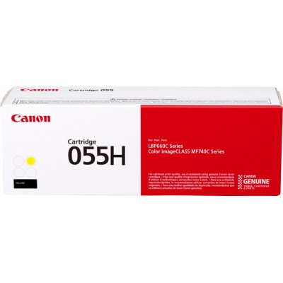 Toner canon crg055hy yellow capacitate 5.9k pagini pentru lbp66x mf74x.