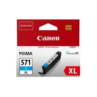 Cartus cerneala canon cli-571xl cyan capacitate 11ml pentru canon pixma