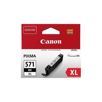 Cartus cerneala canon cli-571xl black capacitate 11ml pentru canon pixma