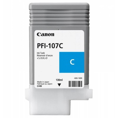 Cartus cerneala canon pfi-107c cyan capacitate 130ml pentru canon ipf680/685